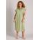 Yest Curve midi jurk travelstof lichtgroen
