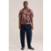 WE Fashion regular casual overhemd donkerrood