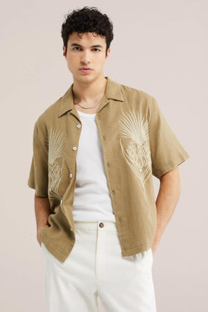 relaxed casual overhemd groen