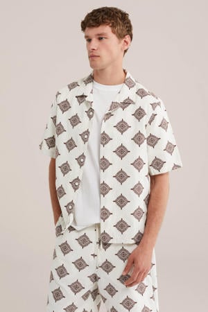relaxed casual overhemd ecru