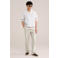 WE Fashion relaxed gestreept casual overhemd met linnen ecru