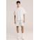 WE Fashion relaxed gestreept casual overhemd beige