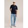 WE Fashion regular T-shirt donkerblauw