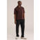 WE Fashion regular polo donkerrood