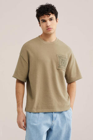 boxy T-shirt groen