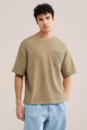 boxy T-shirt groen