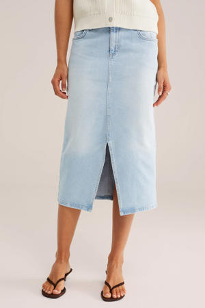 Kokerrok met loopsplit achter in zwart | Your Look... for less
