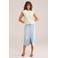 WE Fashion Blue Ridge denim kokerrok light blue denim