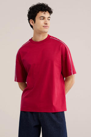 boxy T-shirt rood