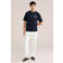 WE Fashion relaxed T-shirt donkerblauw