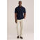 WE Fashion regular polo donkerbruin