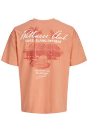 thumbnail: JACK & JONES JUNIOR T-shirt met backprint oranje