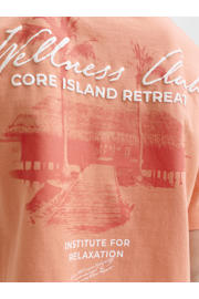 thumbnail: JACK & JONES JUNIOR T-shirt met backprint oranje
