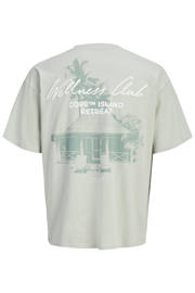 thumbnail: JACK & JONES JUNIOR T-shirt met backprint grijsgroen