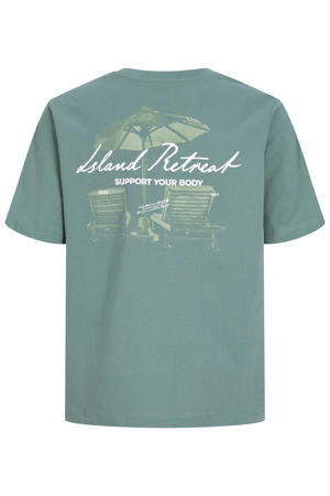 T-shirt met backprint groen