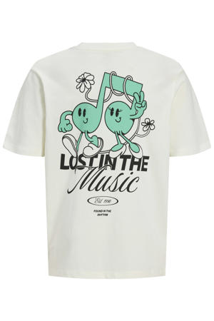 T-shirt met backprint wit