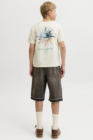 T-shirt met backprint ecru