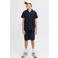 JACK & JONES JUNIOR korte broek + overhemd met textuur donkerblauw