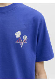 thumbnail: JACK & JONES JUNIOR T-shirt met backprint blauw