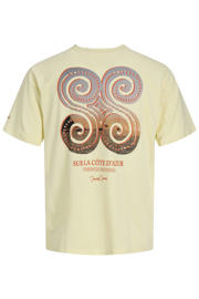 thumbnail: JACK & JONES JUNIOR T-shirt met backprint lichtgeel