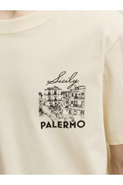 thumbnail: JACK & JONES JUNIOR T-shirt met backprint ecru