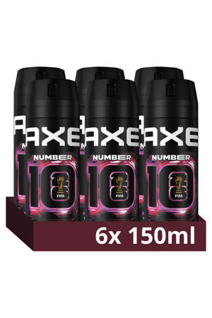Number 10 FIFA Limited Edition deodorant bodyspray - 6 x 150 ml