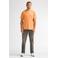 Petrol Industries regular T-shirt met backprint oranje
