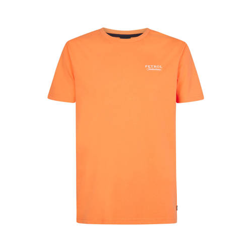 Petrol Industries regular T-shirt met backprint oranje afbeelding