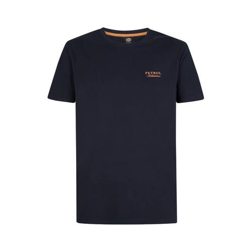 Petrol Industries regular T-shirt met backprint donkerblauw afbeelding