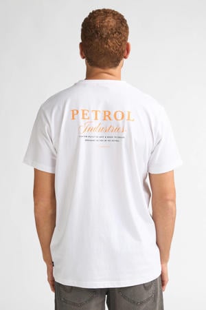 regular T-shirt met backprint wit