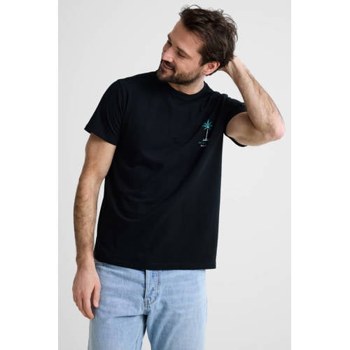 Petrol Industries regular T-shirt met backprint zwart afbeelding