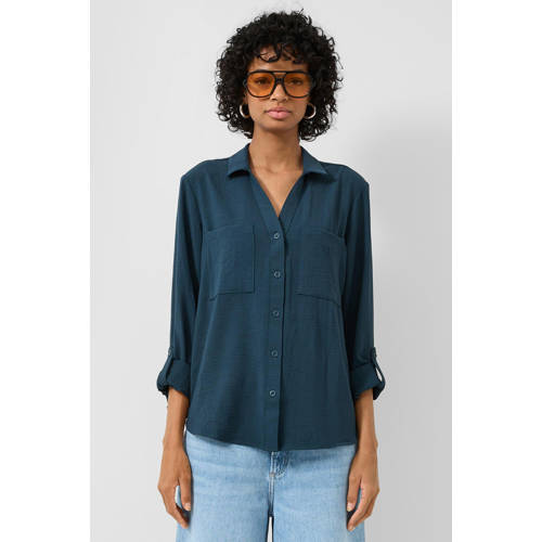 QS blouse donkerblauw afbeelding