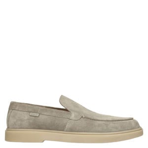 suède loafers groen