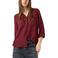 QS blouse donkerrood