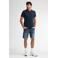 Petrol Industries regular polo donkerblauw
