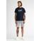 Petrol Industries regular gestreepte chino short ecru