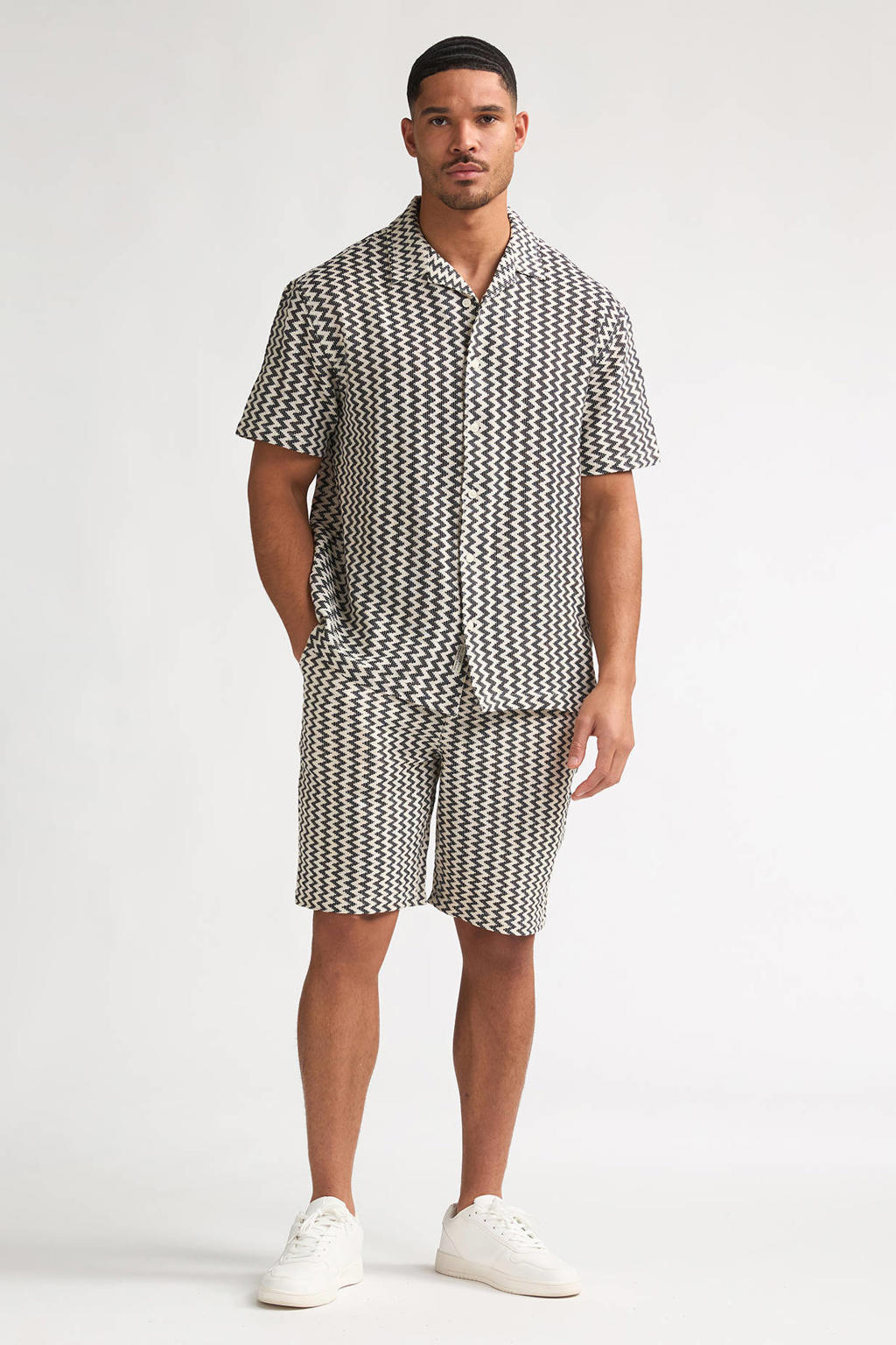 Petrol Industries relaxed casual overhemd ecru