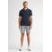 Petrol Industries regular chino short met linnen blauw