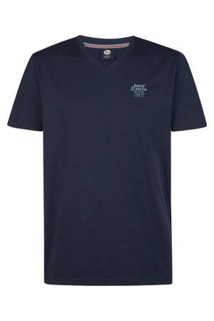 regular T-shirt donkerblauw