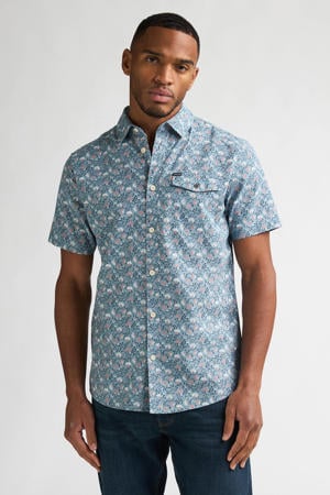 regular casual overhemd blauw