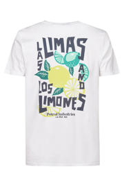 thumbnail: Petrol Industries regular T-shirt met backprint wit