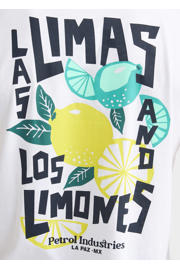 thumbnail: Petrol Industries regular T-shirt met backprint wit
