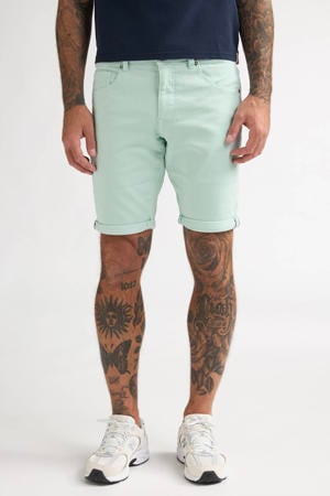 denim slim short cool mint