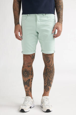 denim slim short cool mint
