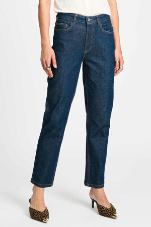 tapered jeans dark blue denim