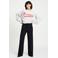 POM Amsterdam wide leg high waist broek zwart