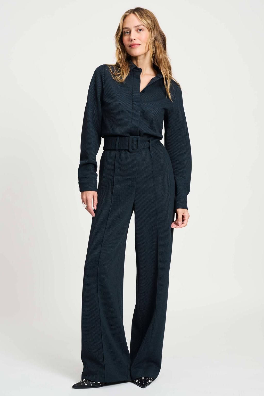 POM Amsterdam jumpsuit donkerblauw