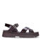 Manfield chunky leren sandalen bruin