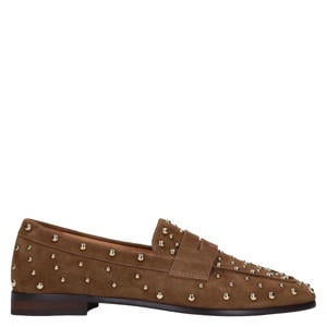 suède loafers bruin