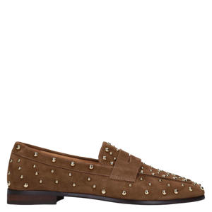 suède loafers bruin